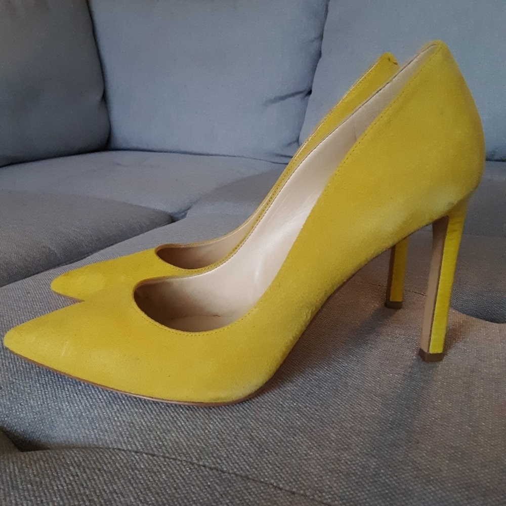 Yellow Nine West Heels